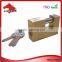 Lipson LS-200K series Hardened Steel Shackle kaba key rectangular brass padlock