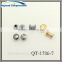 Customized solid brass material screw for leather belt
