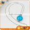 Stainless steel locket pendant with moonstone necklace