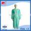 hospital disposable patient sterile pp non woven fabric green disposable dressing gowns