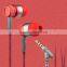New metallic In-Ear Fashion Music super bass Headphone Headset Earphone with Microphone for iphone Mobile Phone