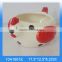 Decorative chicken shaped ceramic animal coffee mug with saucer