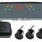 accept paypal LED High-tech rear view mirror car parking sensor system with 4 Sensors