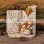 Nativity set with PEACE word on bible