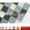 Imark Backsplash Tile Crackle Glazed Ceramic Mosaic Tile Patterns mix China Black & White Marble Mosaic Stone Tile For Kitchen