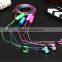 3.5mm LED Earphones For mobile phones music cell phones headphones