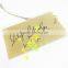 Silk Screen Print Kraft Paper Card Hangtag