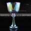 light titanium quartz crystal singing Grail bowl with handle or stand and seven color