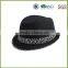 100% Polyester Floral Band Borsalino Fedora Hat