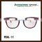 Round Frame Optical Eye Glasses Student Wood Reading Glasses