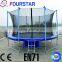 3.66m round trampoline with inside enclosure
