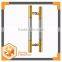 H-type round/square Typical two-section sliding door handles,Sus201/304 durable Pull door lever Double sided main door handle