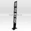 Collapsible perforated A4 metal literature rack