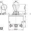 3 position 20A toggle switch with screw terminals,toggle switch 20a 250V ON ON