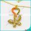 2016 Fashional gold floating pendant necklace wholesale