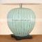 CE SAA CCC CUL aquamarine pumpkin polyresin table light with cylinder shade