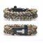 new weave 550 paracord survival bracelet,paracord bracelet with fire starter