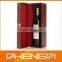 Best Sell factory customized double bottle leather wine storage boxes (ZDS-F394)