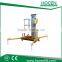 For Aerial Working Maintenance Platform Mast Hydraulic Electric Small One Man Lift Elevator