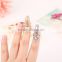Fashion lady finger nail crown ring
