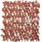Vivid artificial red maple willow fence for window decoration
