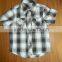 Hot Sale New Style Hawaiian Fashion Boy's Summer Short Wide Sleeve Plaid Shirt