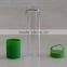 Colorful borosilicate glass water bottle travel bottle with plastic lid silicone sleeve handmade drinking ware 500ml