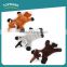 Custom color plush fox shaped toys no stuffing large plush dog toy
