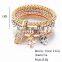 New fashion bangle for women punk style skeleton pendant jewelry cheap gold bracelet