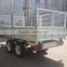 Hot Dipped Galvanized Hydraulic Tipper Box Trailer with 600mm Cage