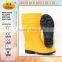 Yellow black PVC Safety gumboots ,comfortable PVC work Boots,cheap safety shoes