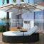 Hot Sale Modern Rattan Garden Patio sun bed,Aluminum garden furniture greece