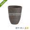 plastic flower pot planter/UV protective wooden type plastic flower pot for home garden decoration