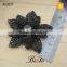 Fashion rhinestone center handmade leather sandal flower for shoes