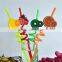 Fancy and fashion wedding plastic wild animal straws