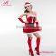 OEM Service Red off Shoulder Christmas Eve Cosplay Costume for Women
