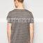 2016 high quality colored cotton blank v-neck t-shirt for man