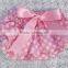 New arrival cute baby ruffle bloomer with bowknot, baby diaper cover for infant