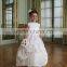 white halter off shoulder taffeta gown handmade baby dress