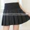 latest sexy young girls wearing wool knit short flared skirts