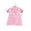 Round Neck Short Sleeve Cotton Knitting Girl Dress