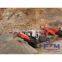 High efficiency track mounted mobile asphalt jaw crusher
