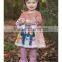 trendy girls stripe ruffle remake boutique clothing sets