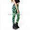 Green Leaf Women Print Leggings