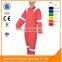 China Supplier Men's Zip Front 100 Cotton Fire Retardant Fireproof Winter Coverall With Reflective Tapes