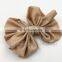 4" Chiffon Bo Accessories Solid Bow Without Hair Clips Flat Back
