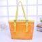 2016 Latest Summer Candy Color Clear Beach Tote Bags PVC Swim Handbag