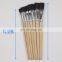 Short Wooden Handle Artist Bristle Paint Brushes