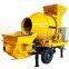 The concrete mixer with pump
