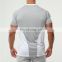 mens cotton net fitness two tone t-shirt